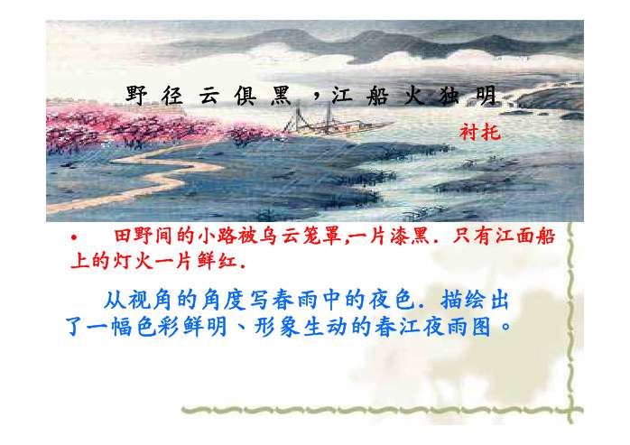春夜喜雨ppt