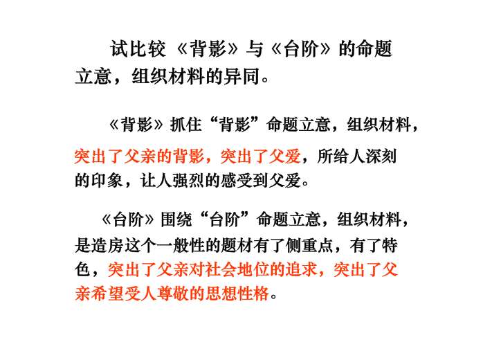 我們分明看到了困頓前行中的父輩的身影,今天學習的李森祥的《臺階》 